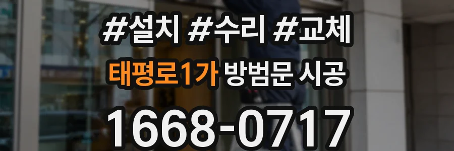 태평로1가 방범문 시공