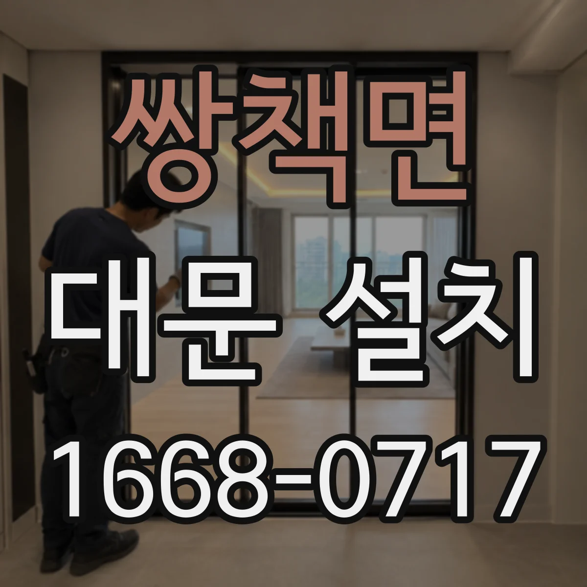 쌍책면 대문 설치