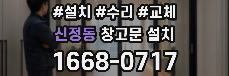 신정동 창고문 설치