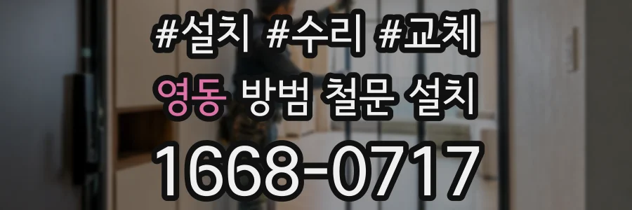 영동 방범 철문 설치