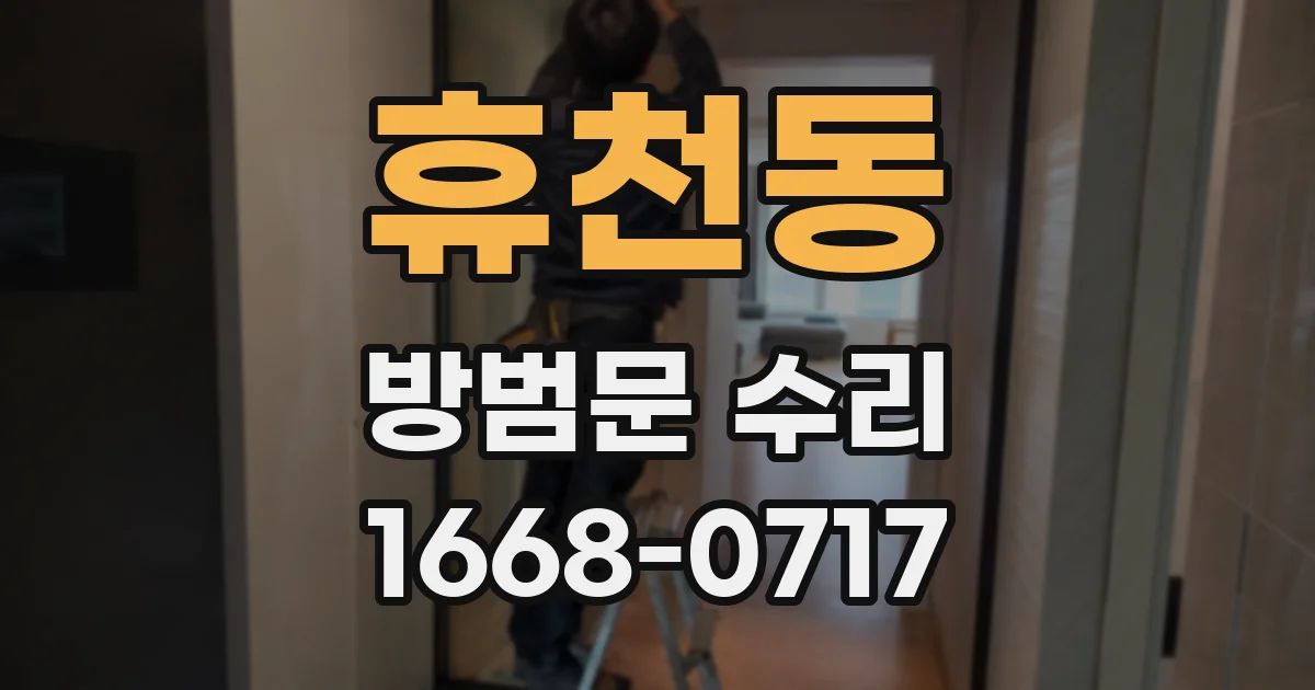 휴천동 방범문 수리