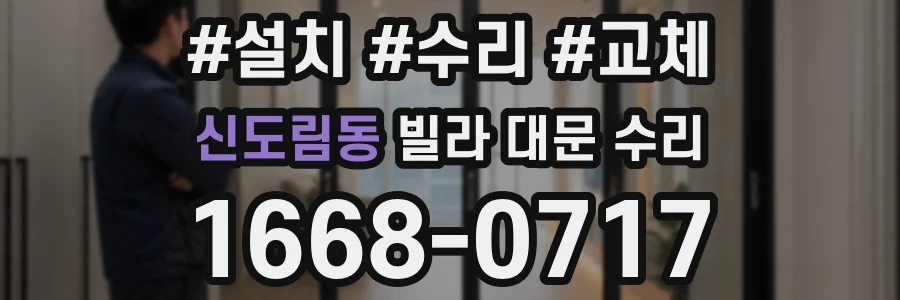 신도림동 빌라 대문 수리