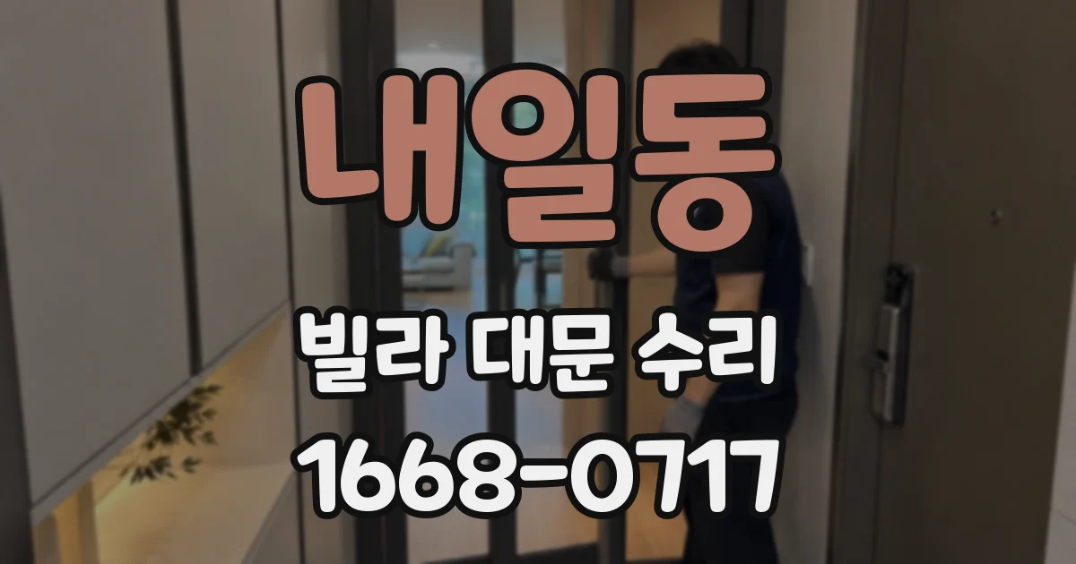 내일동 빌라 대문 수리