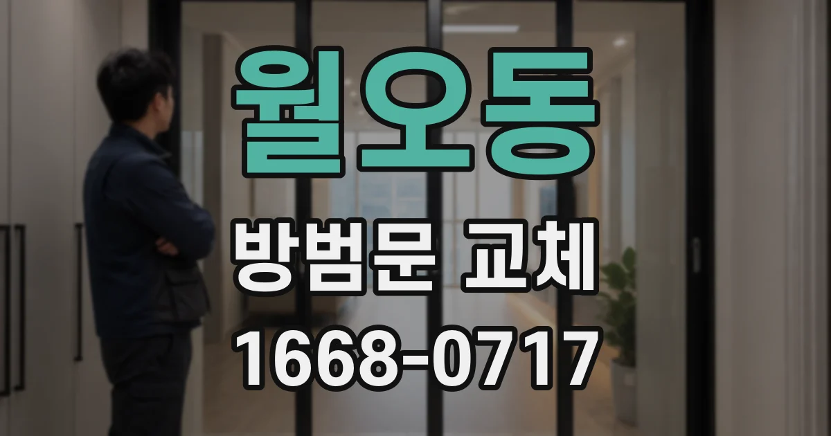 월오동 방범문 교체