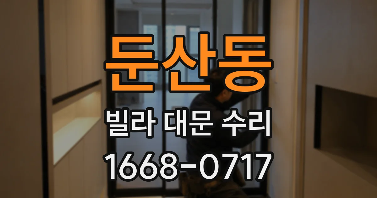 둔산동 빌라 대문 수리