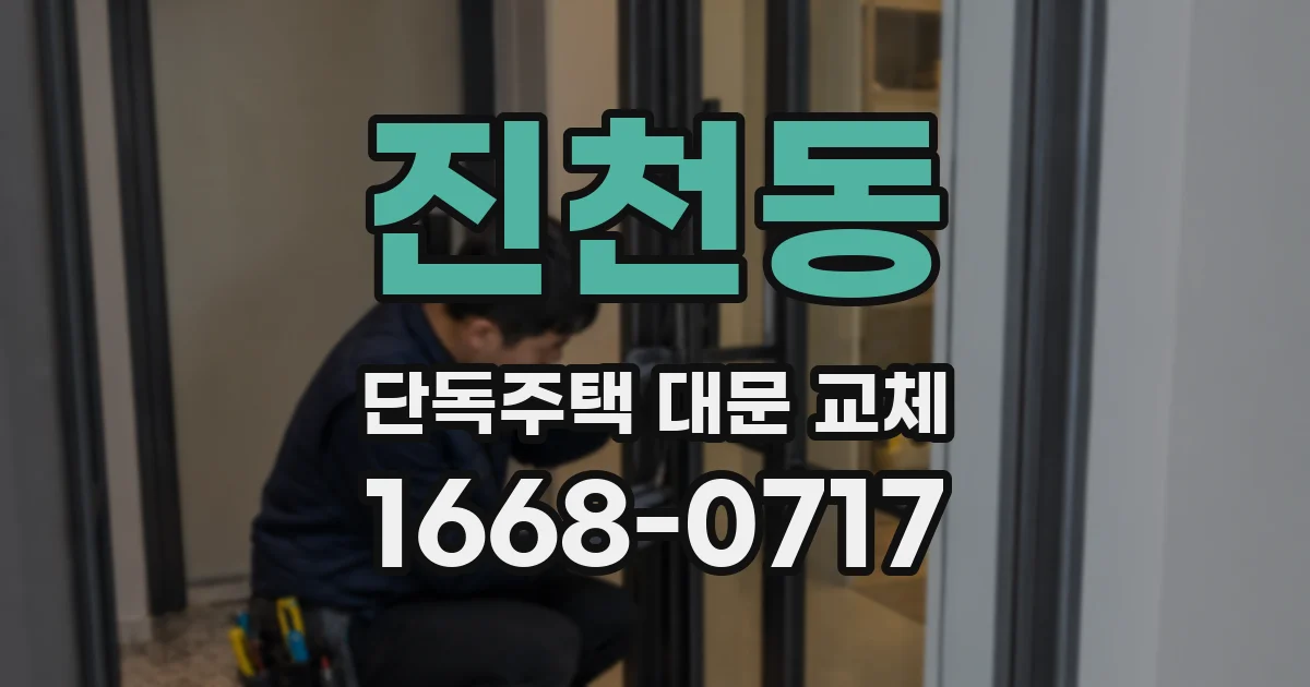 진천동 단독주택 대문 교체