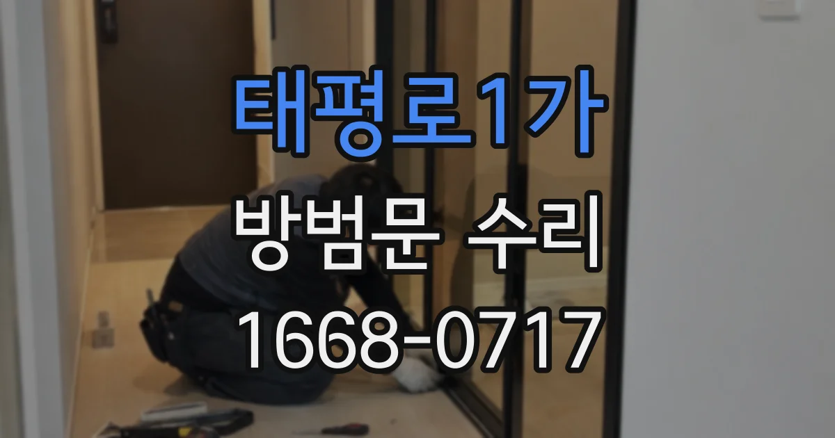 태평로1가 방범문 수리