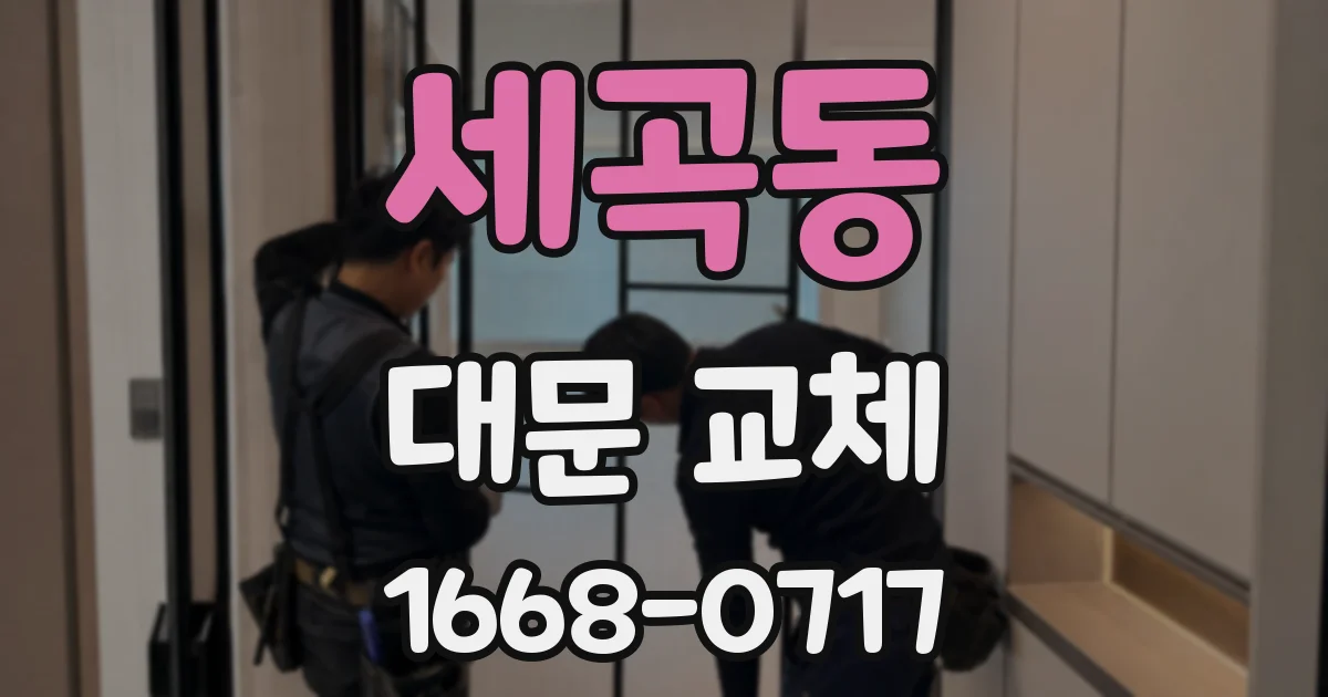 세곡동 대문 교체