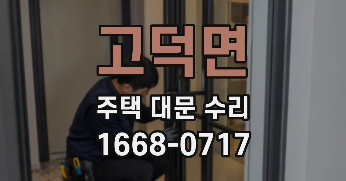 고덕면 주택 대문 수리