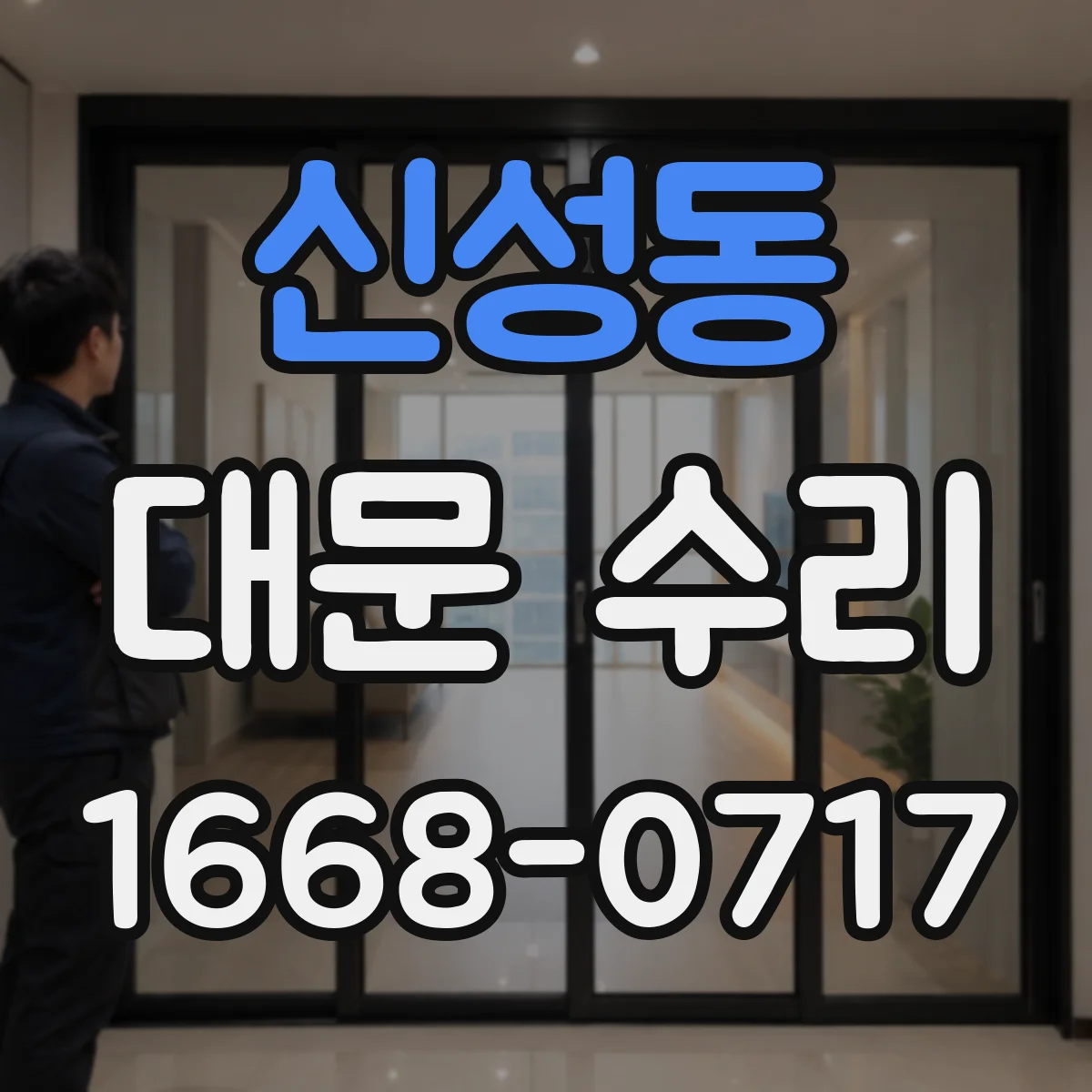 신성동 대문 수리
