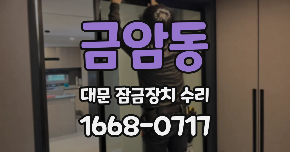 금암동 대문 잠금장치 수리