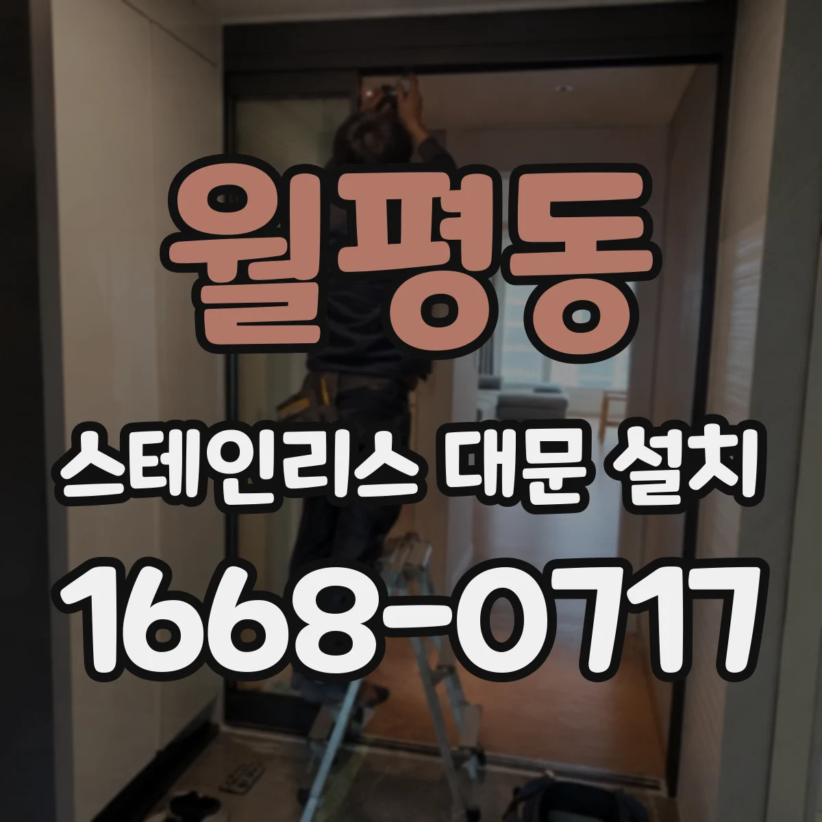월평동 스테인리스 대문 설치