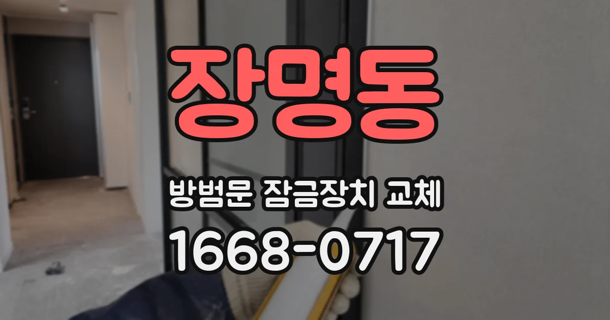장명동 방범문 잠금장치 교체
