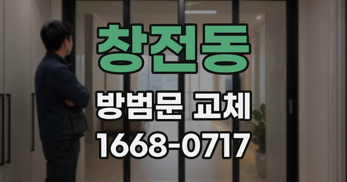 창전동 방범문 교체