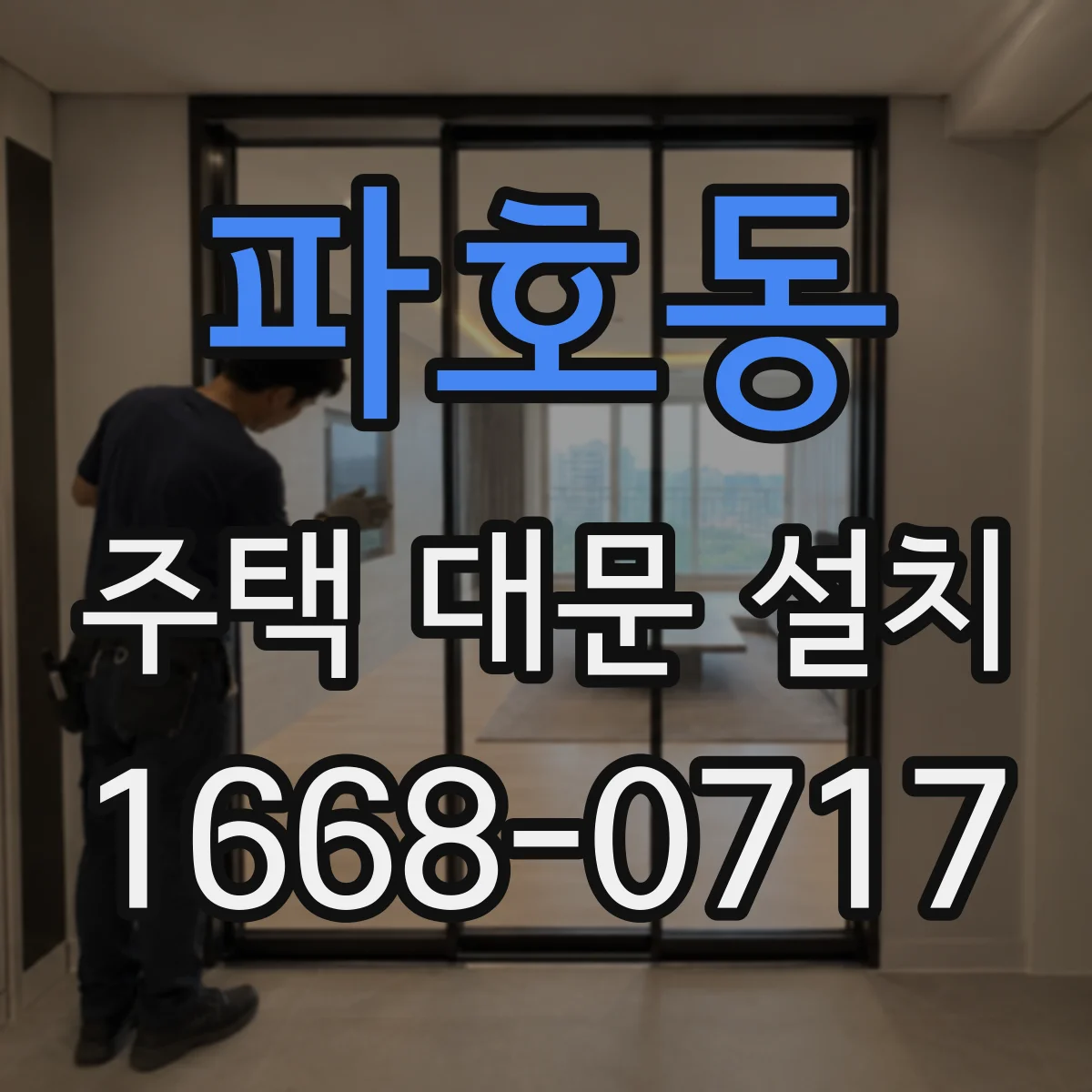 파호동 주택 대문 설치