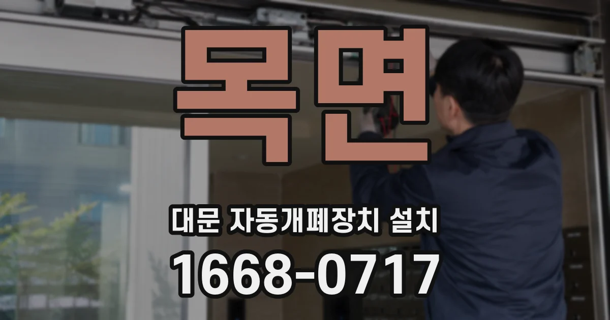 목면 대문 자동개폐장치 설치