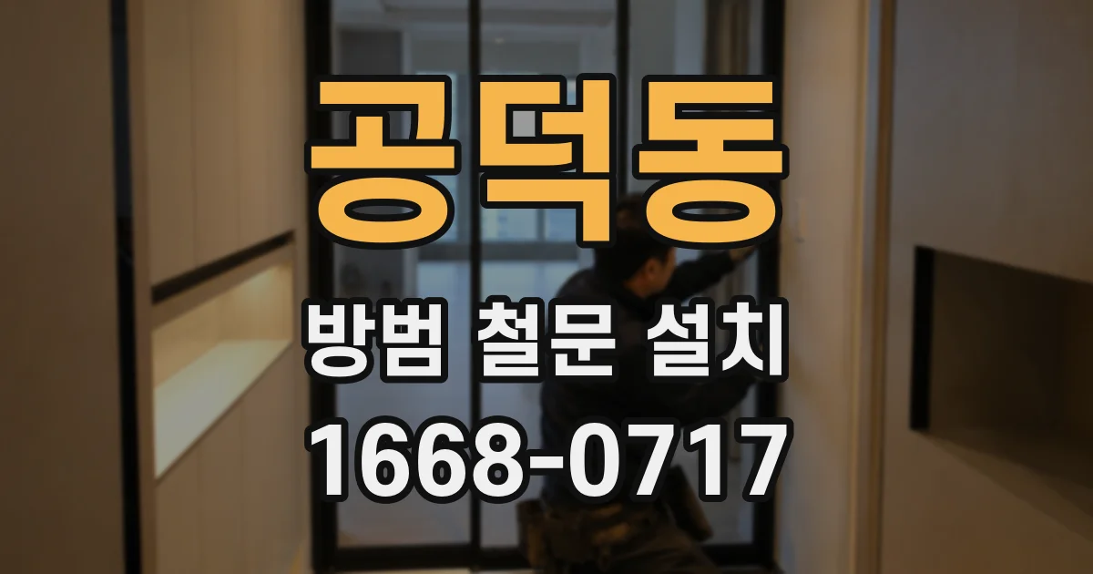 공덕동 방범 철문 설치