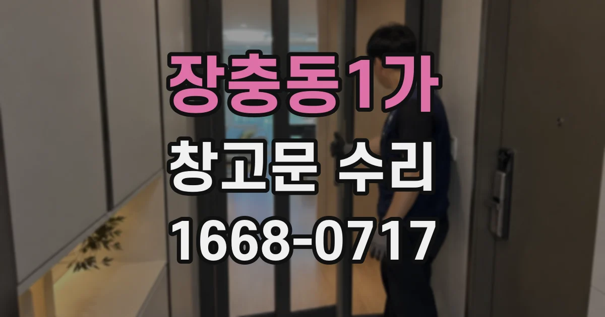 장충동1가 창고문 수리