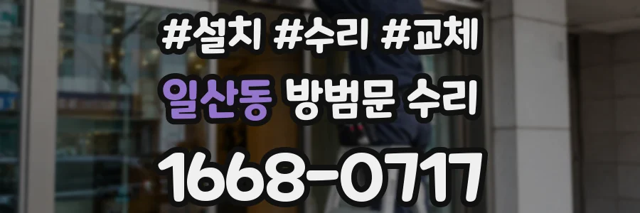 일산동 방범문 수리