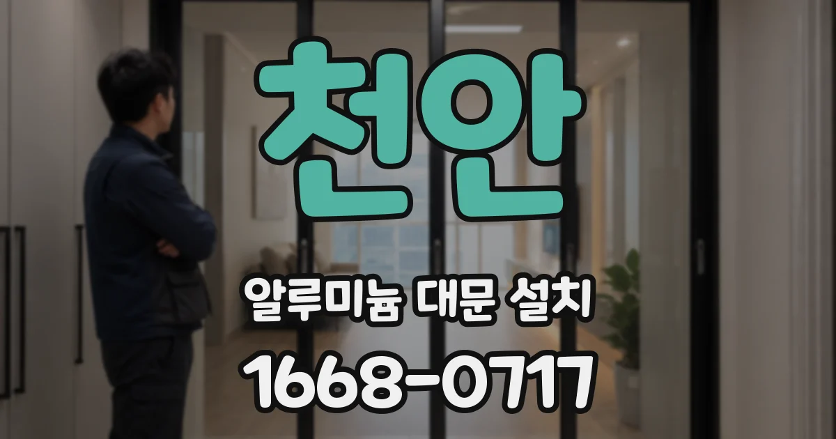 천안 알루미늄 대문 설치