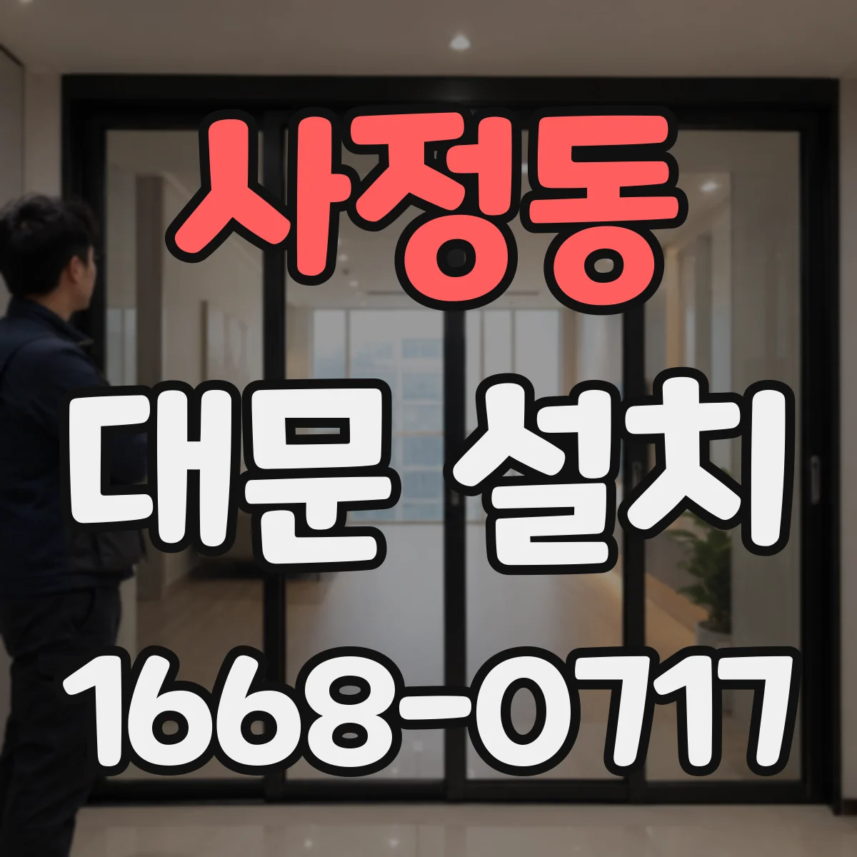 사정동 대문 설치