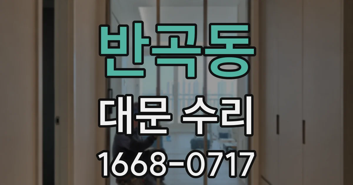 반곡동 대문 수리