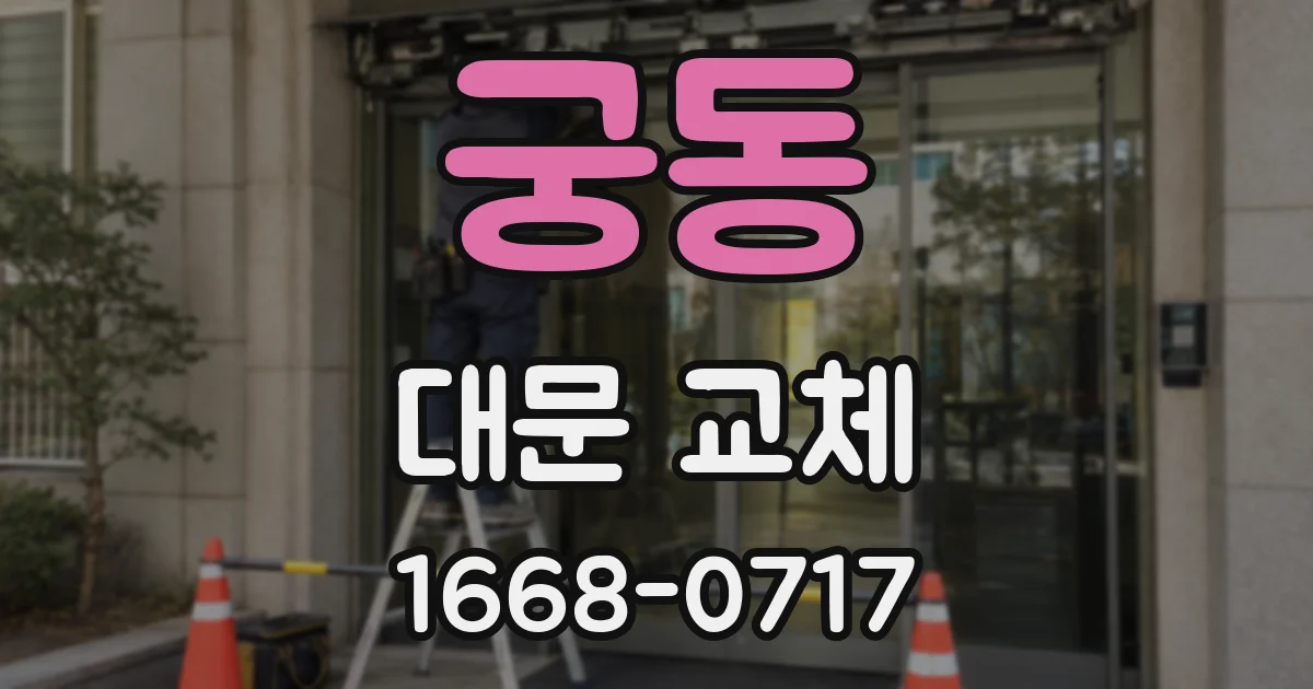 궁동 대문 교체