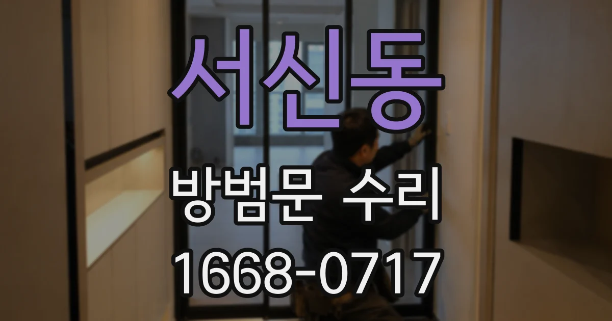 서신동 방범문 수리