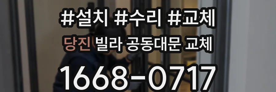 당진 빌라 공동대문 교체
