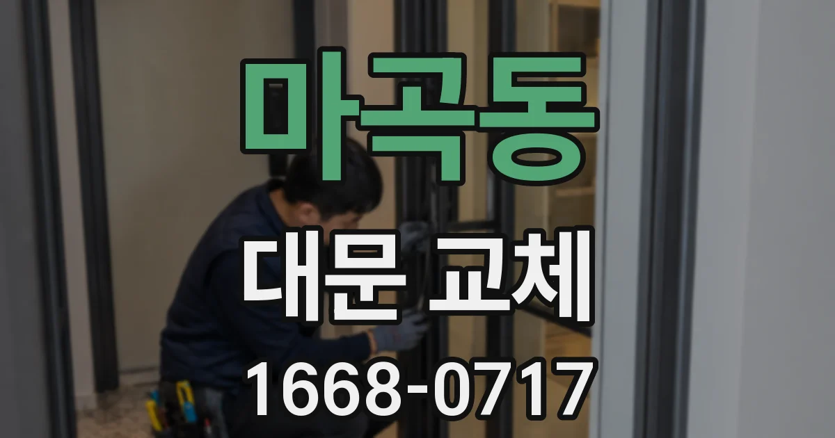 마곡동 대문 교체