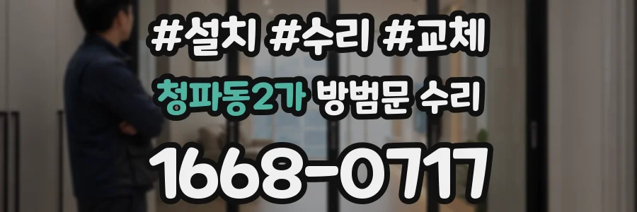 청파동2가 방범문 수리