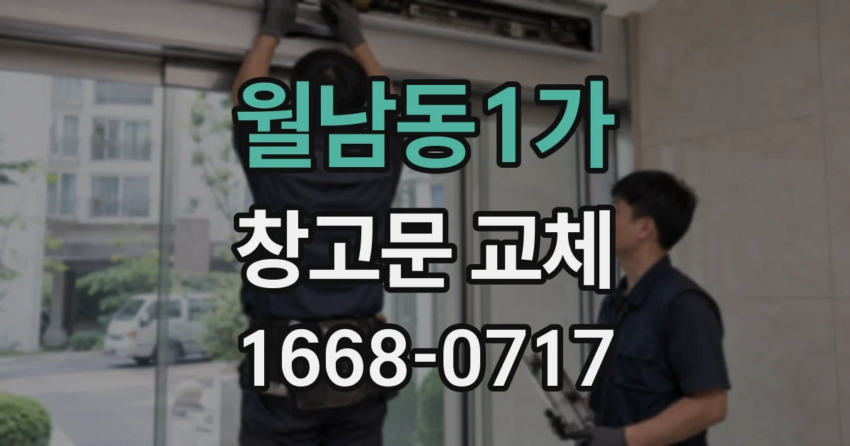 월남동1가 창고문 교체
