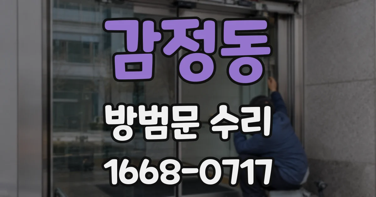 감정동 방범문 수리