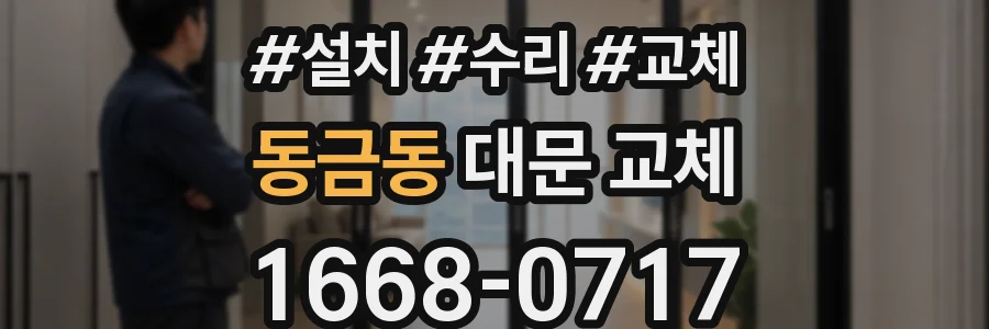 동금동 대문 교체