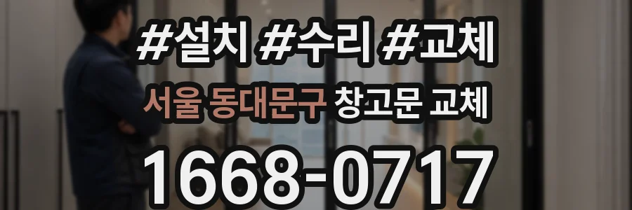 서울 동대문구 창고문 교체
