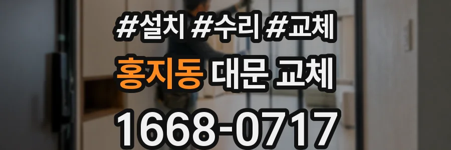 홍지동 대문 교체