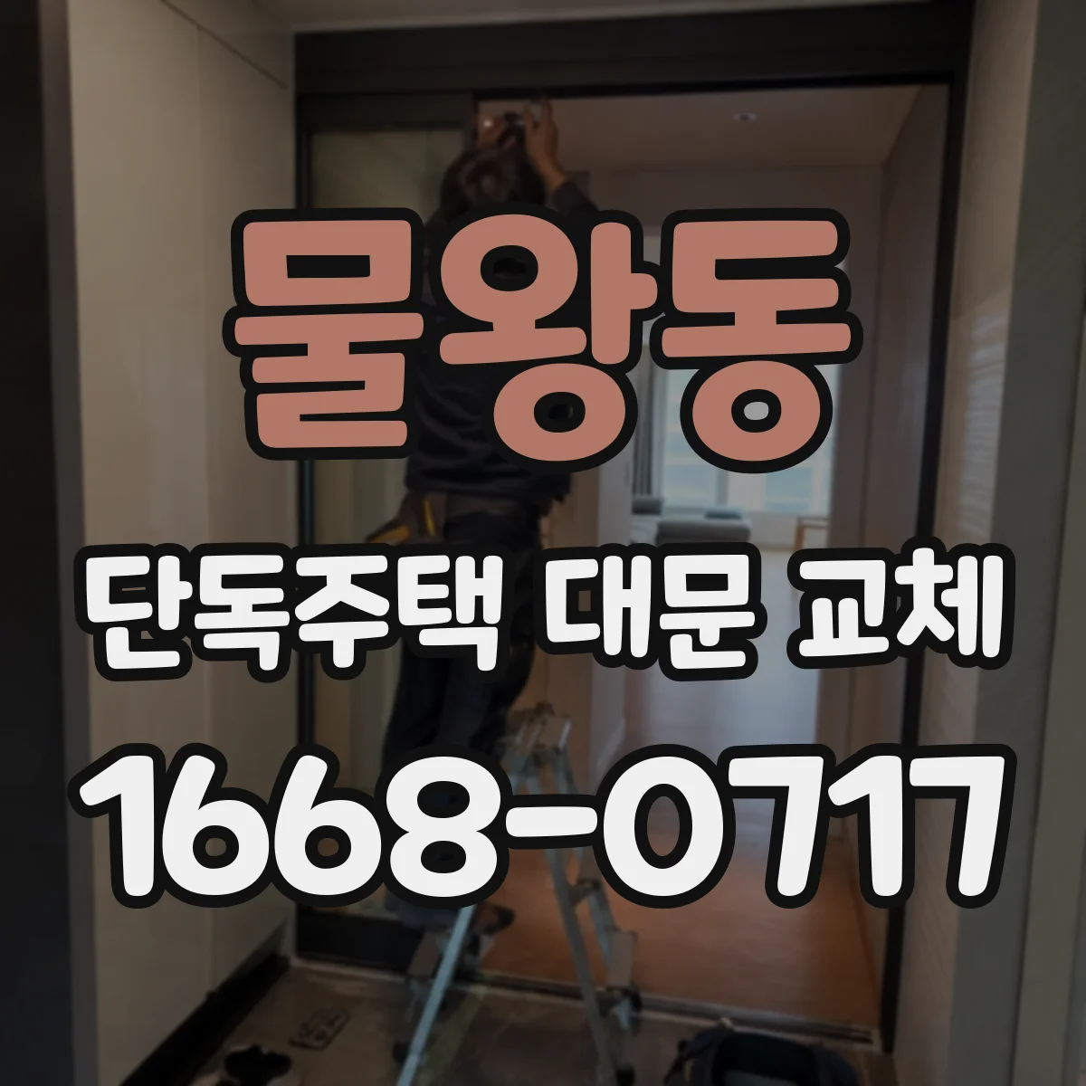 물왕동 단독주택 대문 교체