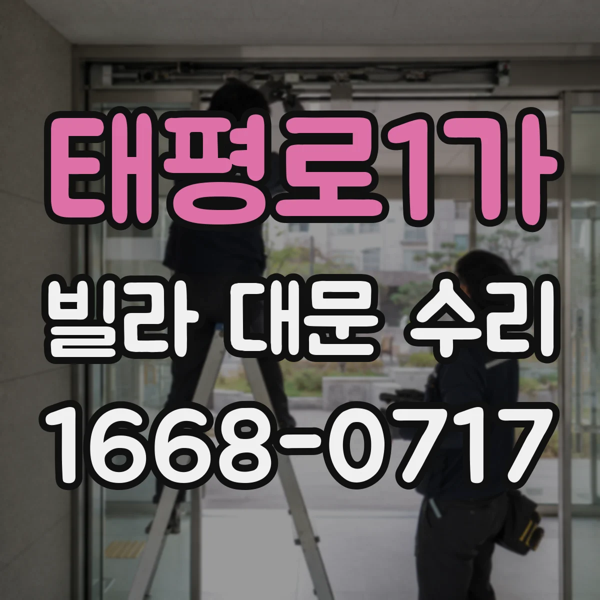태평로1가 빌라 대문 수리