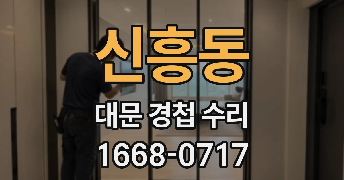 신흥동 대문 경첩 수리