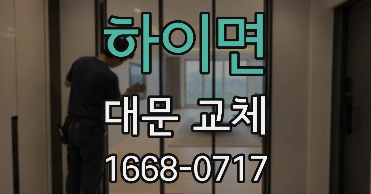 하이면 대문 교체