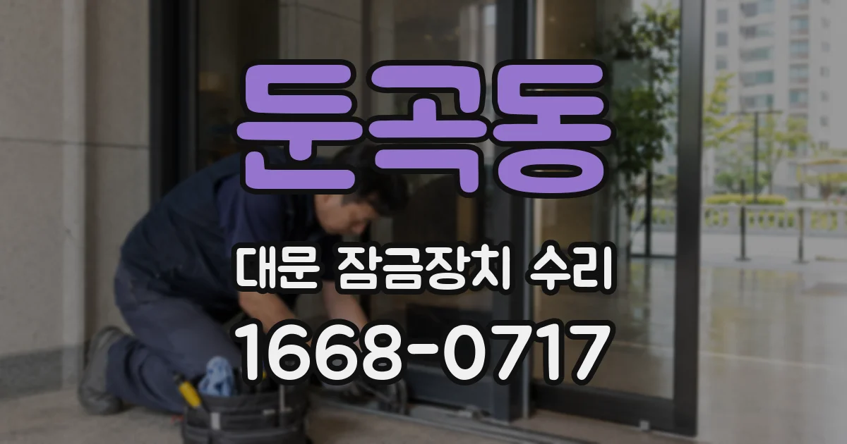둔곡동 대문 잠금장치 수리