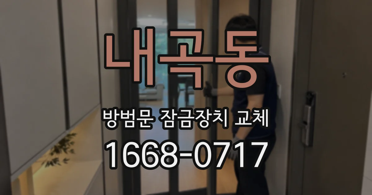 내곡동 방범문 잠금장치 교체