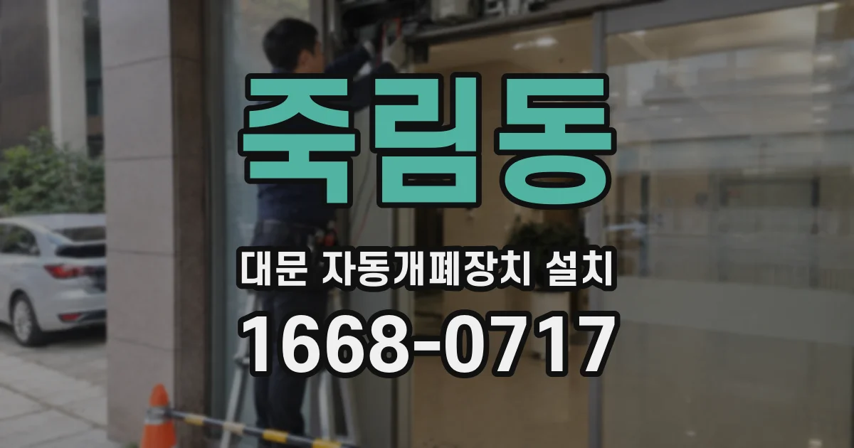 죽림동 대문 자동개폐장치 설치