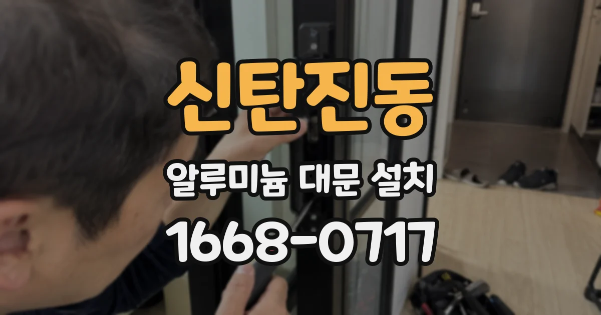 신탄진동 알루미늄 대문 설치