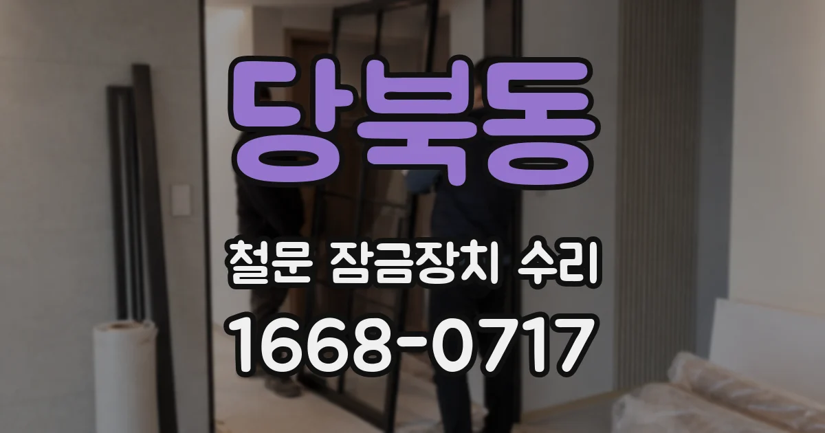 당북동 철문 잠금장치 수리