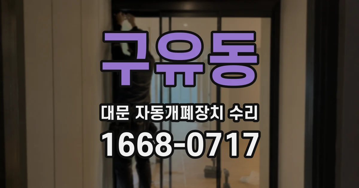 구유동 대문 자동개폐장치 수리