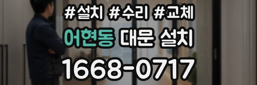 어현동 대문 설치