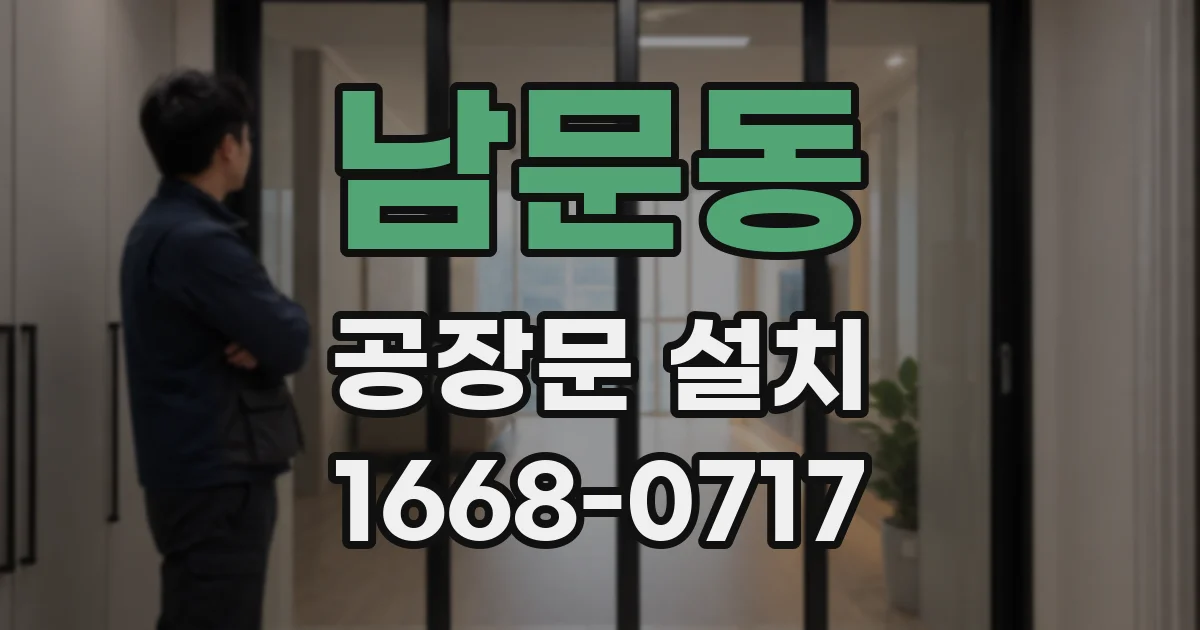 남문동 공장문 설치