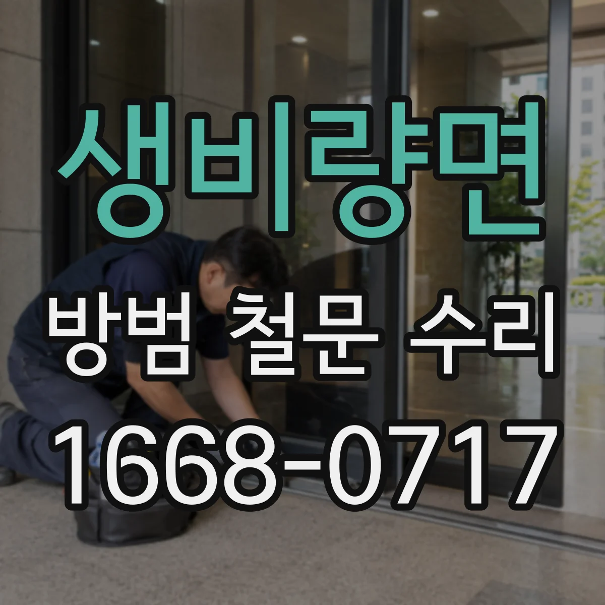 생비량면 방범 철문 수리