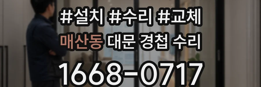 매산동 대문 경첩 수리